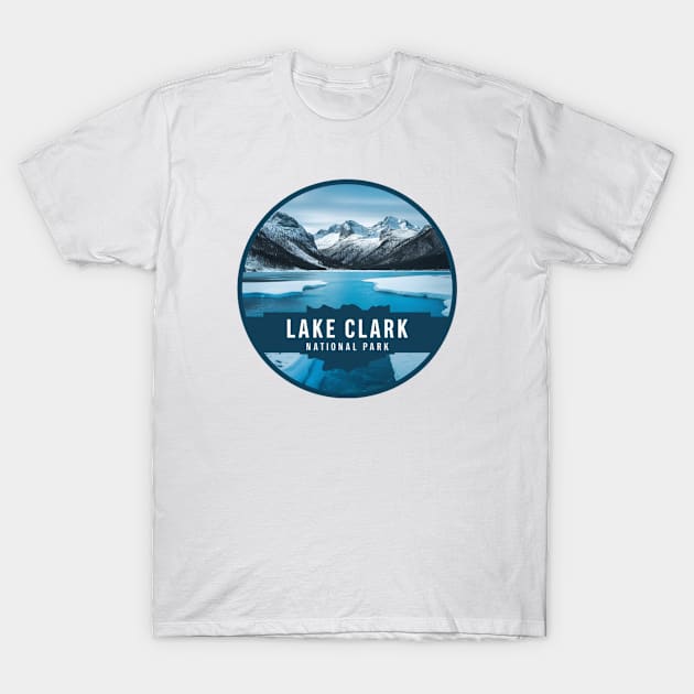 Lake Clark Round Emblem T-Shirt by Perspektiva